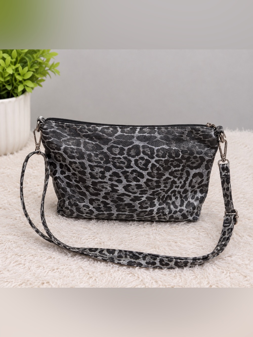Animal print crossbody